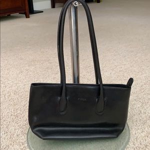 Cute Furla black handbag.